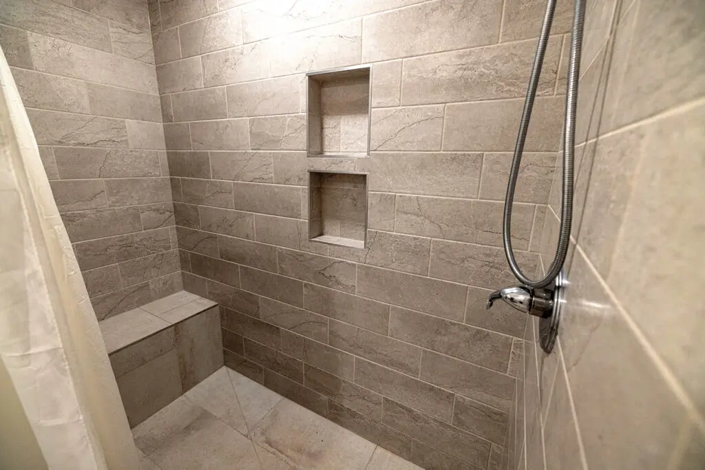 Tile in shower