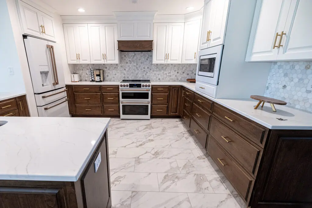 Tile in kitchen