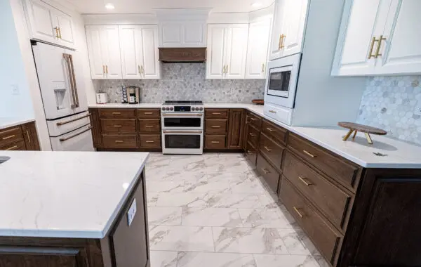 Tile in kitchen