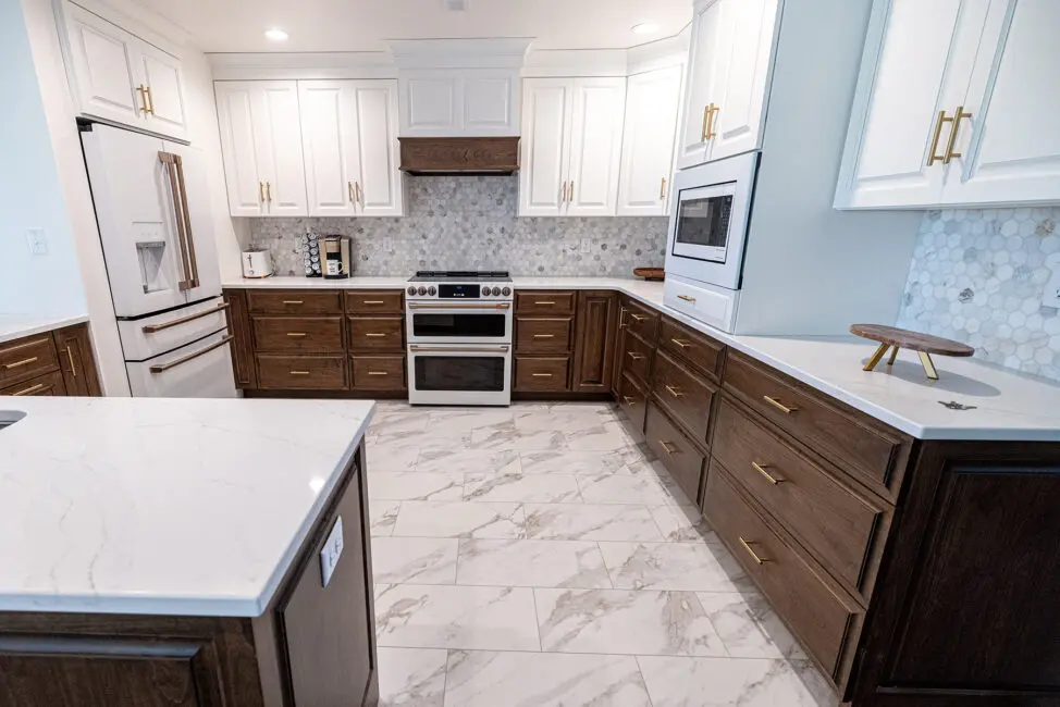Tile in kitchen
