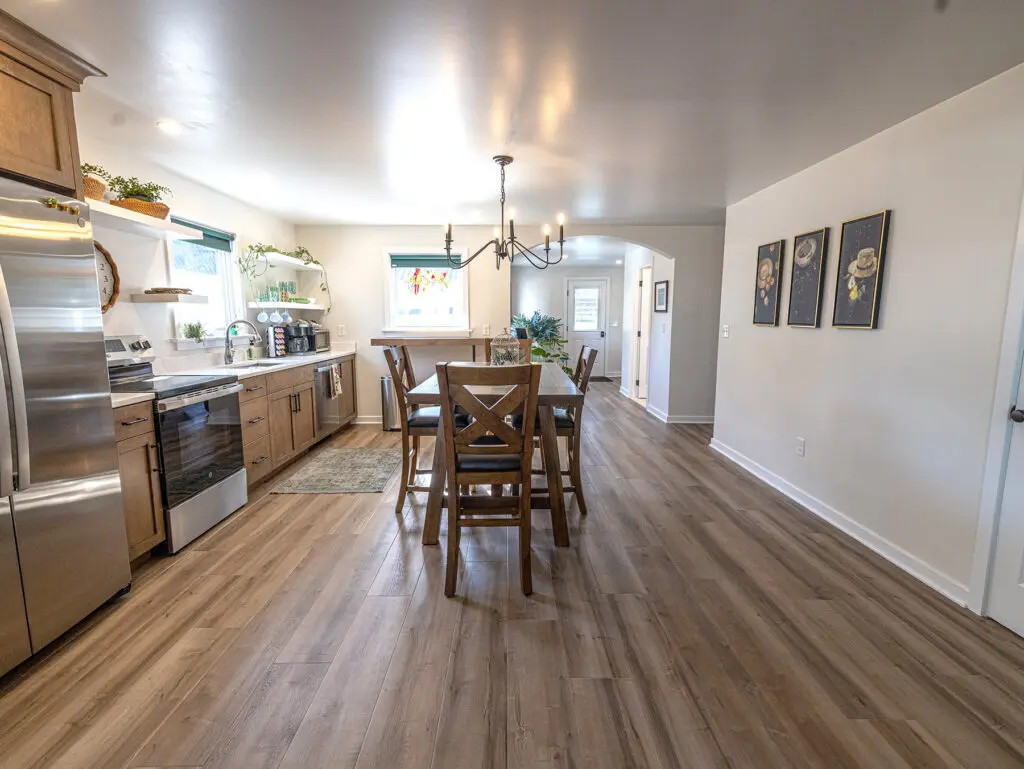 Home with hard flooring