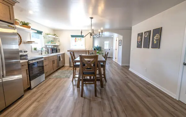 Home with hard flooring