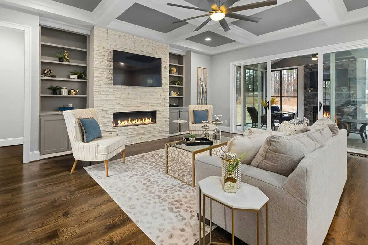 Room with area rug