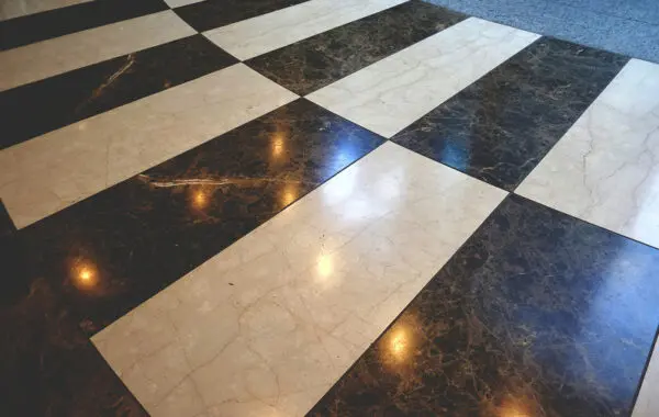 Commercial tile floor