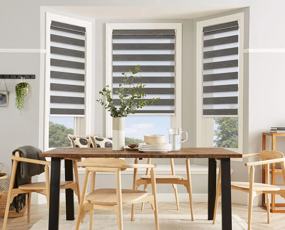 Room with window shades