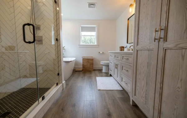Bathroom with LVP flooring