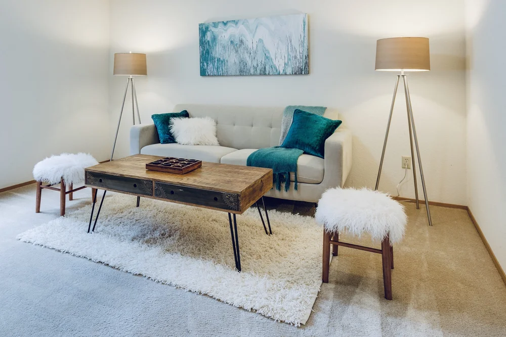 Room with area rug