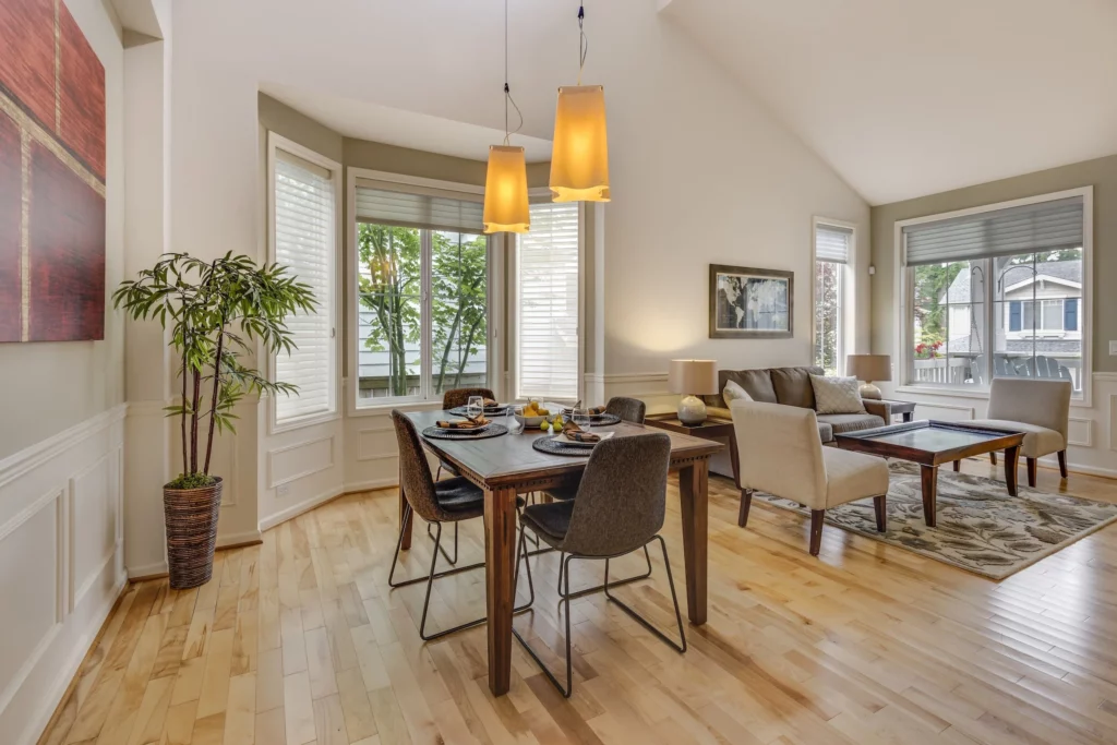 Home with hardwood flooring