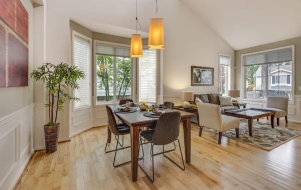 Home with hardwood flooring