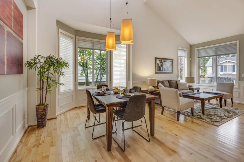Home with hardwood flooring